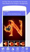 Fire Text Photo Frame 截图 1