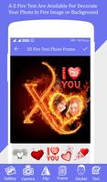 برنامه‌نما Fire Text Photo Frame عکس از صفحه