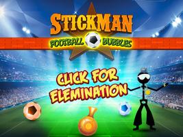 Le football Stickman bulles Affiche