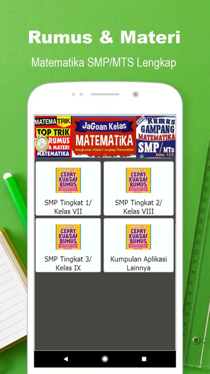 Rangkuman Rumus Matematika Smp Kelas 7 8 9 | Bagikan Kelas