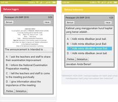 Soal dan Jawaban UNBK SMP 2021 Ujian Nasional capture d'écran 2