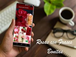 Rosas con Frases Bonitas Affiche