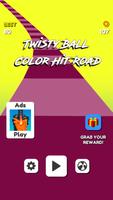Poster Twisty Ball - Color Hit Road 3d