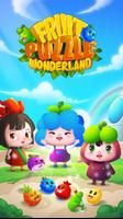 Terre de puzzle de fruits Affiche