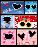 Love Heart Frame Cartaz