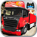 Offroad Truck Driver Cargo Zeichen