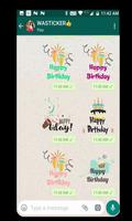 🎉 Birthday Stickers (WAStickerApps) 🎉 اسکرین شاٹ 1