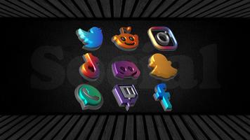 Auric Dark 3d Icon Pack Ekran Görüntüsü 2