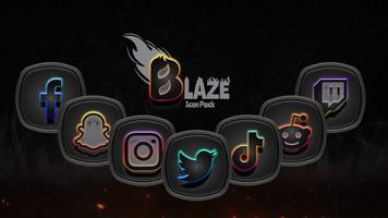 Blaze Dark Icon Pack capture d'écran 1