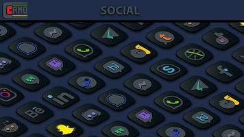 Camo Dark Icon Pack capture d'écran 2