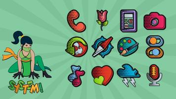 Comics Icon Pack الملصق