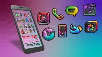 Iris Dark Flat 3D Icon Pack ảnh chụp màn hình 3