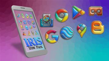 Iris Light Flat 3D Icon Pack Ekran Görüntüsü 1