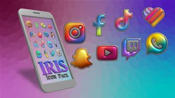 Iris Light Flat 3D Icon Pack Ekran Görüntüsü 2