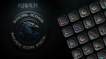 Raven Dark Icon Pack ảnh chụp màn hình 2