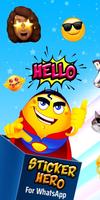 Sticker Hero - WAStickerApps S постер