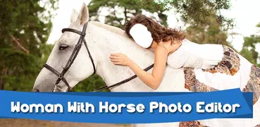 馬の写真付きの女性