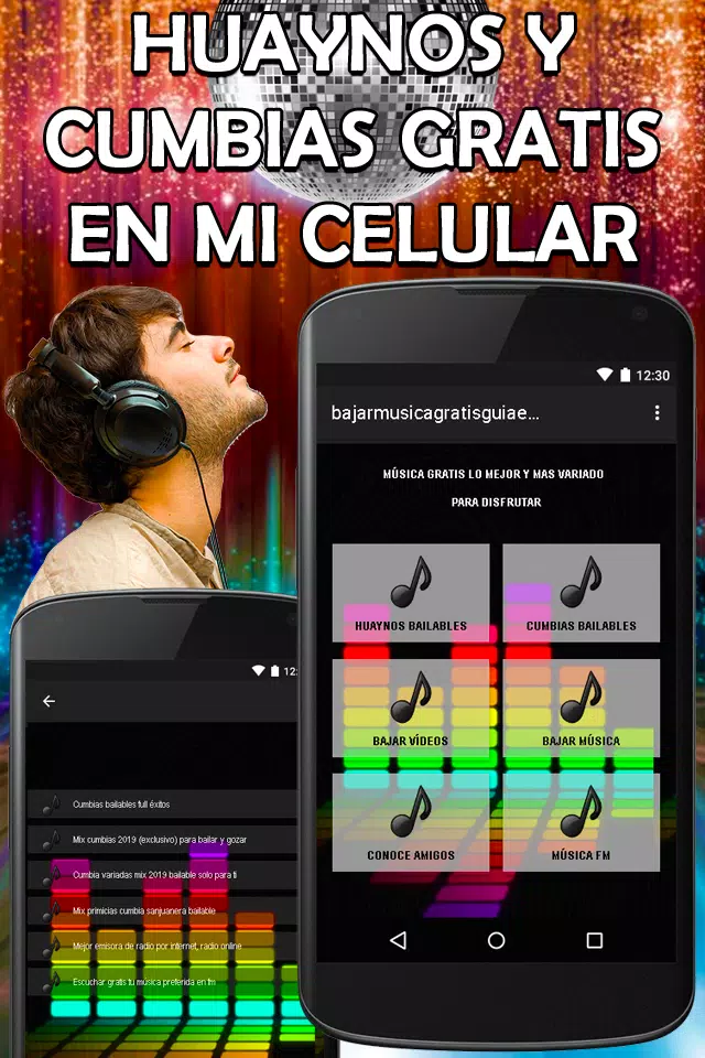 Descarga de APK de Bajar Música Gratis - Huaynos y Cumbias Guía para Android