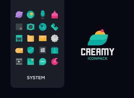 Creamy Icon pack poster