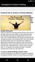 Strategies for positive thinking โปสเตอร์
