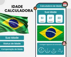 Calculadora de idade - idades Cartaz