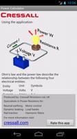 Ohm's Law/Power Law Calculator تصوير الشاشة 1