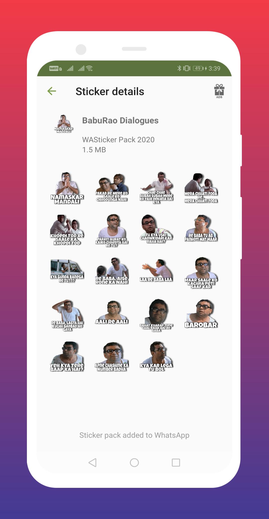 BabuRao Stickers for WhatsApp APK for Android Download