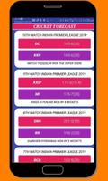 cricket forecast ( prediction, capture d'écran 2