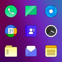 Color OS - Icon Pack syot layar 1