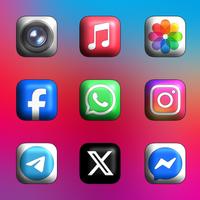 برنامه‌نما CRiOS 3D - Icon Pack عکس از صفحه