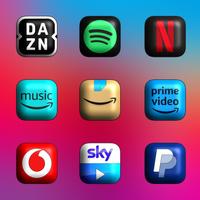 برنامه‌نما CRiOS 3D - Icon Pack عکس از صفحه