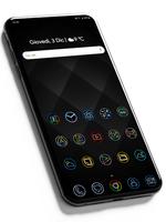 Pixly Dark  - Icon Pack poster