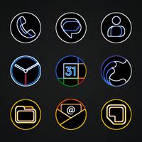 Pixly Dark - Icon Pack Ekran Görüntüsü 1