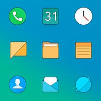 MIUl Limitless - Icon Pack ภาพหน้าจอ 1