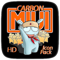 MIUl Carbon - Icon Pack