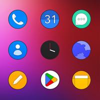 Oxigen Circle - Icon Pack captura de pantalla 1