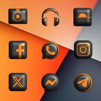 Oxigen McLaren 3D - Icon Pack ภาพหน้าจอ 2