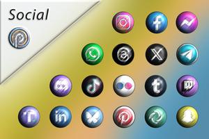 Pixly Vintage 3D - Icon Pack capture d'écran 1