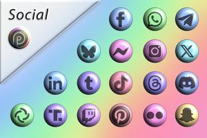 Pixly Material 3D - Icon Pack screenshot 1