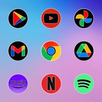 One UI Circle Fluo - Icon Pack ảnh chụp màn hình 3