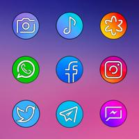 Pixly Galaxy - Icon Pack ảnh chụp màn hình 2