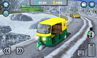 Hill Climb 3D- Tuk Auto Rickshaw Game poster