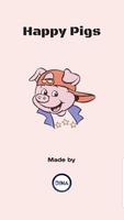 Happy pigs Affiche