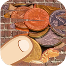 동전과 지폐, 긁고 어느 것이 나열되어 있는지 추측하십시오. APK