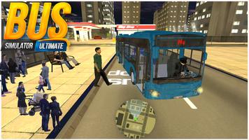 Station de la ville: simulateur de conduite  bus Affiche