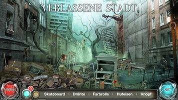 Wimmelbildspiele Deutsch - Zeitfalle. Wimmelbild Plakat