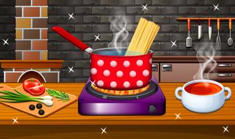 Crispy Noodles Cooking Game پوسٹر