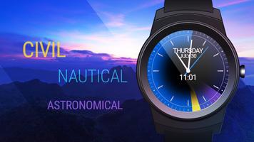 Sunrise Sunset Watch Face Affiche