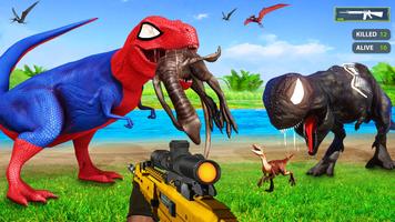 Poster Giochi di caccia ai dinosauri