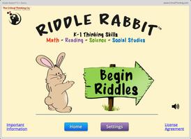 Riddle Rabbit™ K-1 (Free) Poster